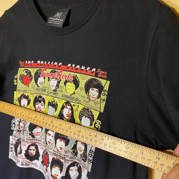 black Rolling Stones "Some Girls" album art t-shirt - Picture 2 of 6
